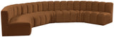 Arc Saddle Velvet Modular Sofa 103Saddle-S7B Meridian Furniture