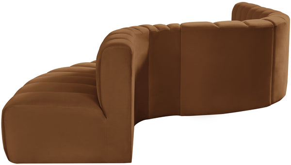 Arc Saddle Velvet Modular Sofa 103Saddle-S7C Meridian Furniture