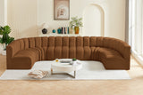 Arc Saddle Velvet Modular Sofa 103Saddle-S8A Meridian Furniture