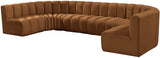 Arc Saddle Velvet Modular Sofa 103Saddle-S8A Meridian Furniture