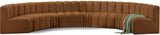 Arc Saddle Velvet Modular Sofa 103Saddle-S8B Meridian Furniture