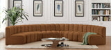 Arc Saddle Velvet Modular Sofa 103Saddle-S8B Meridian Furniture