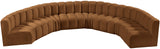 Arc Saddle Velvet Modular Sofa 103Saddle-S8B Meridian Furniture