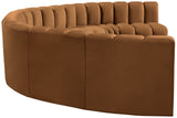 Arc Saddle Velvet Modular Sofa 103Saddle-S8B Meridian Furniture