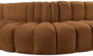 Arc Saddle Velvet Modular Sofa 103Saddle-S8C Meridian Furniture