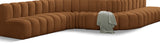 Arc Saddle Velvet Modular Sofa 103Saddle-S8C Meridian Furniture