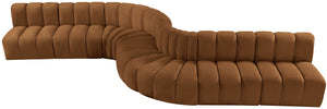 Arc Saddle Velvet Modular Sofa 103Saddle-S8C Meridian Furniture