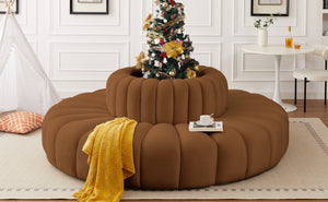 Arc Saddle Velvet Modular Sofa 103Saddle-S8D Meridian Furniture