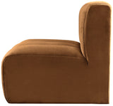 Arc Saddle Velvet Straight Chair 103Saddle-ST Meridian Furniture