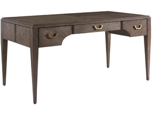 Lexington Sligh Bennett Writing Desk - Elegant Oak Design With Custom Hardware, Storage Drawers & Designer Finishes Medium Brown Wood 103-410