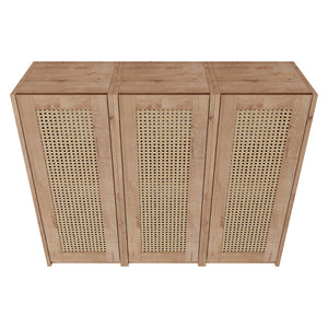 English Elm 36" Bathroom Side Cabinet - Modern Wall-Mounted Design With Soft-Close Doors For Organized Storage W999S00339