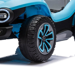 English Elm 12v Licensed Volkswagen Beetle Ride on Car with Remote Control and Suspension for Kids Blue W1578P418192