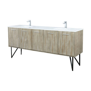 English Elm Rustic Acacia Double Bath Vanity With Cultured Marble Top, Chrome Faucet & Soft-Close Storage Solutions B2731P259719-GIGA