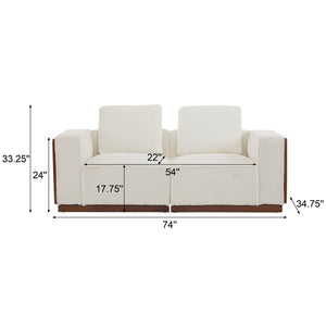 English Elm Christopher Knight Home® - Sectional 2-Seater Modular Sofa - Versatile Comfort With Plush Cushions For Your Living Space N771P205002M_N771P220377M _N771P205014M