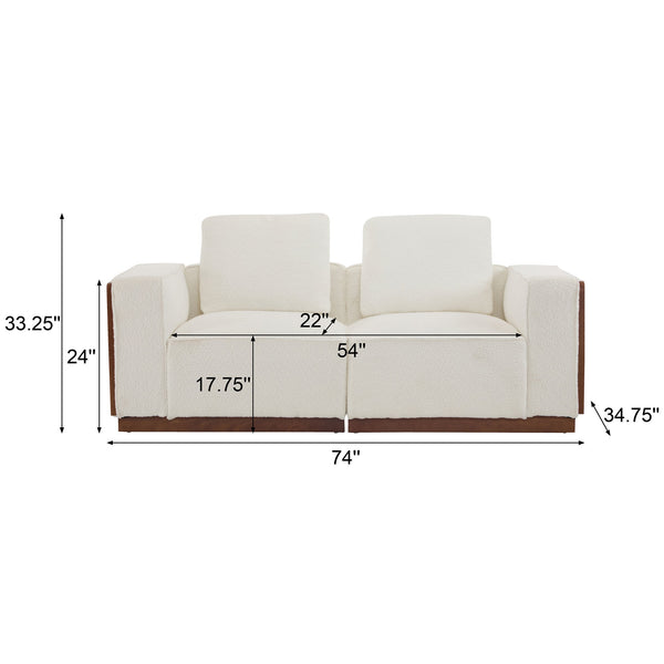 English Elm Christopher Knight Home® - Sectional 2-Seater Modular Sofa - Versatile Comfort With Plush Cushions For Your Living Space N771P205002M_N771P220377M _N771P205014M