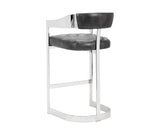 Beaumont Barstool - Stainless Steel - Cantina Magnetite 104016 Sunpan
