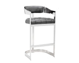 Beaumont Barstool - Stainless Steel - Cantina Magnetite 104016 Sunpan