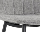 Drew Dining Chair - Black - Light Grey 104030 Sunpan