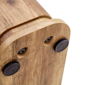 English Elm Table And Chair Set - Modern 64.5" Wood-Textured Dining Table With 6 Stylish Brown Chairs Included W1151S03585-GIGA