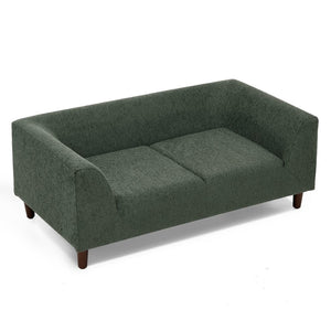 English Elm Pet Sofa with Linen Upholstery Rubberwood Frame Modern Dog Couch for Living Room W487P416732