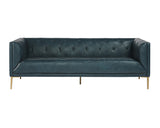 Westin Sofa - Vintage Peacock Leather 104113 Sunpan