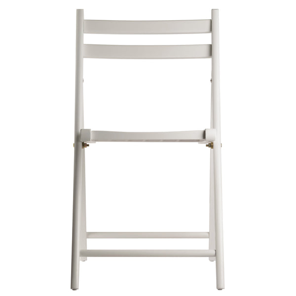 Winsome Wood Robin 4-piece Folding Chair Set In Classic White - Lightweight, Stylish & Perfect For Small Spaces! White Solid Wood 10415-winsome-wood