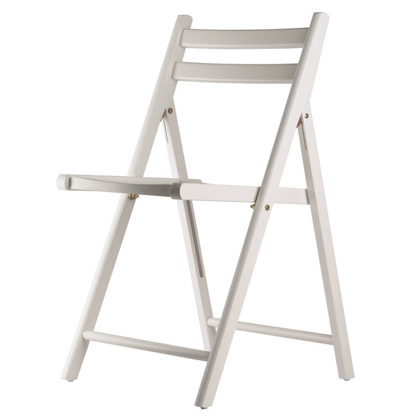 Winsome Wood Robin 4-piece Folding Chair Set In Classic White - Lightweight, Stylish & Perfect For Small Spaces! White Solid Wood 10415-winsome-wood