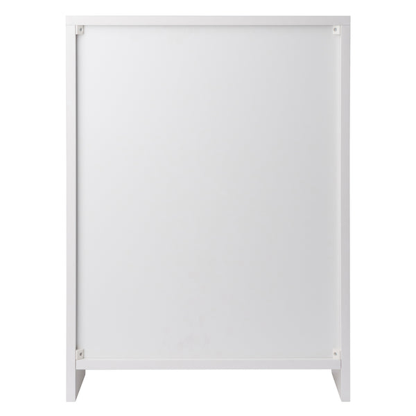 Winsome Wood Nova 4-shelf Storage Cabinet - Versatile Organizer For Home Office, Garage, Or Kids' Room Clutter White Composite Wood 10419-winsome-wood