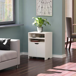 Winsome Wood Nova 4-shelf Storage Cabinet - Versatile Organizer For Home Office, Garage, Or Kids' Room Clutter White Composite Wood 10419-winsome-wood