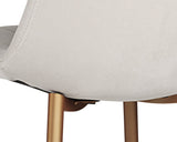 Drew Dining Chair - Champagne Gold - Antonio Linen 104217 Sunpan