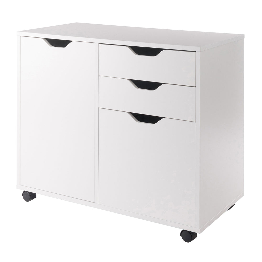 Winsome Wood Halifax 5-drawer Mobile Filing Cabinet - Versatile Storage Solution For Home & Office Organization White Composite Wood 10431-winsome-wood