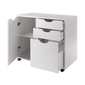 Winsome Wood Halifax 5-drawer Mobile Filing Cabinet - Versatile Storage Solution For Home & Office Organization White Composite Wood 10431-winsome-wood