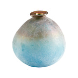Sea Of Dreams Vase Turquoise and Scavo 10436 Cyan Design