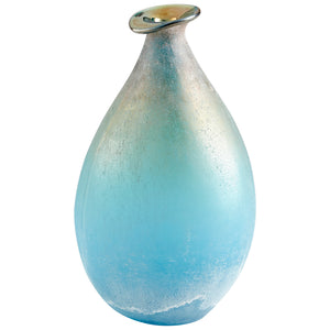 Sea Of Dreams Vase Turquoise and Scavo 10438 Cyan Design