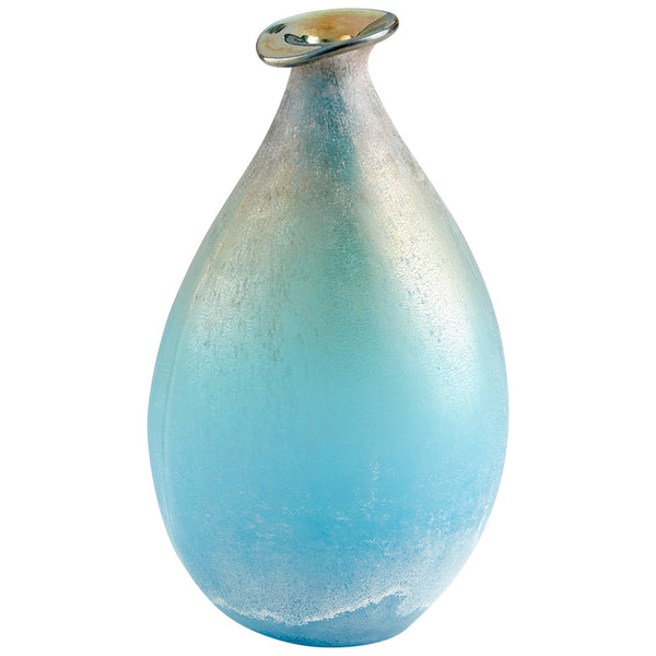 Sea Of Dreams Vase Turquoise and Scavo 10438 Cyan Design