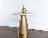 Damon Bistro Table - Gold - 35.5" 104426 Sunpan