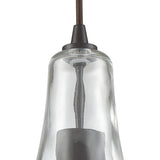 Hand Formed Glass 6'' Wide 1-Light Mini Pendant - Oil Rubbed Bronze 10446/1 Elk Lighting