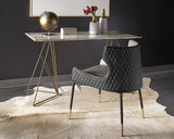 Gianni Dining Chair - Dillon Stratus / Dillon Black 104478 Sunpan