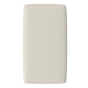 English Elm Ava Mid Century Ottoman — Cream Performance Fabric, Eco-Friendly Recycled Upholstery, Feather-Top Comfort B136P203426