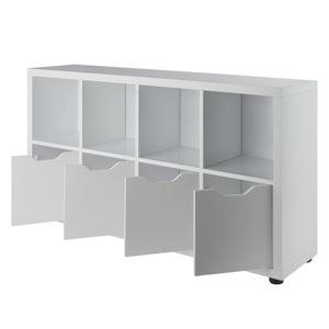 Winsome Wood Julian 2x4 Storage Cabinet - Stylish White Organizer With 8 Compartments For Home & Kids' Rooms White Composite Wood 10450-winsome-wood