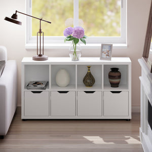 Winsome Wood Julian 2x4 Storage Cabinet - Stylish White Organizer With 8 Compartments For Home & Kids' Rooms White Composite Wood 10450-winsome-wood