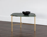 Saunders Coffee Table Top - Green Marble 104533 Sunpan