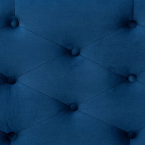 Baxton Studio Baxton Studio Navy Blue Velvet Storage Ottoman - Modern Design with Lift-Top & Elegant Tufting WS-20091-Navy Blue Velvet-Otto