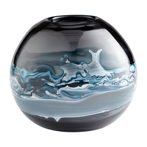 Mescolare Vase Blue and White 10461 Cyan Design