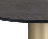 Monaco Coffee Table - Gold - Grey Marble / Charcoal Grey 104627 Sunpan