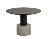 Monaco Coffee Table - Black - Grey Marble / Raw Umber 104628 Sunpan