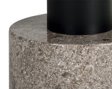 Monaco Coffee Table - Black - Grey Marble / Raw Umber 104628 Sunpan