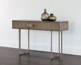 Jade Console Table - Antique Silver - Ash Grey 104642 Sunpan