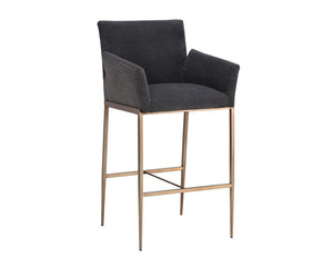 Gesa Barstool - Polo Club Kohl Grey 104707 Sunpan