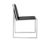 Blair Dining Chair - Stainless Steel - Black Croc 104710 Sunpan